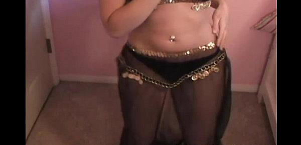  Petite teen belly dancer Kitty teasing